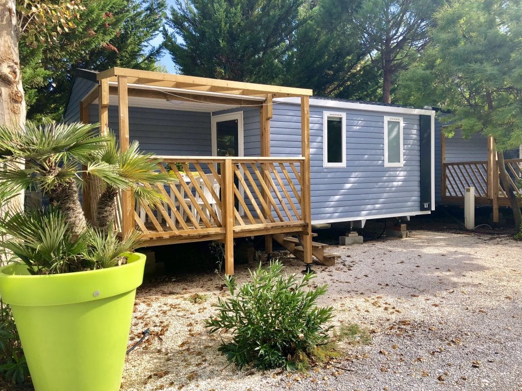 exterieur loggia compact Mobil home Barcares